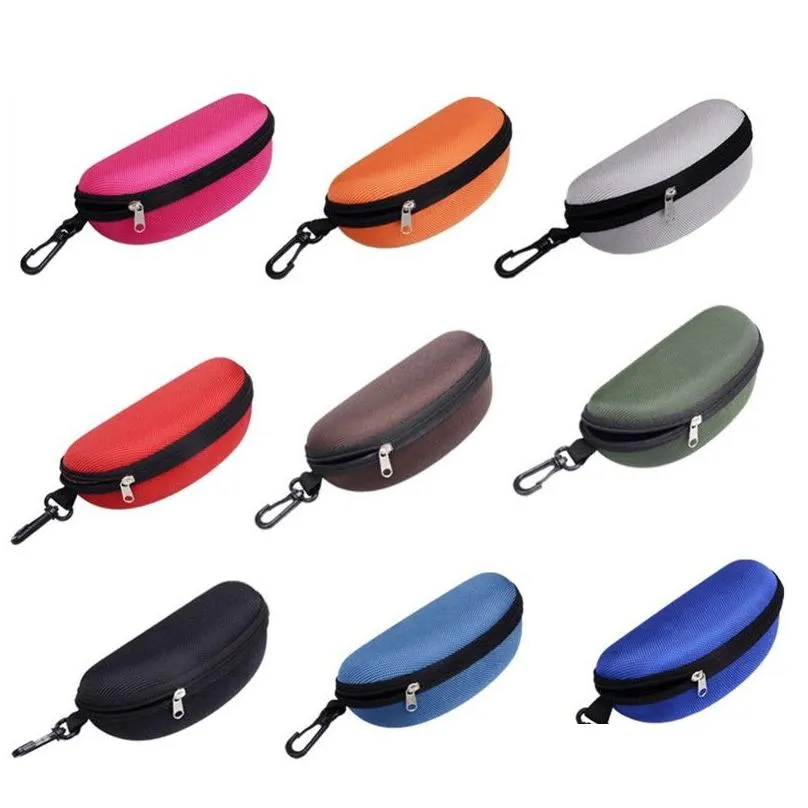  sunglasses reading glasses carry bag hard zipper box travel pack pouch case portable protector 11 colors