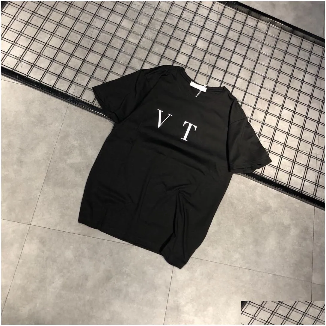 2022 fashion mens designer pattern print t shirts black est style polos t-shirt men women high quality short sleeve tees s-6xl