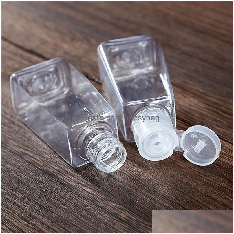 30ml 60ml empty hand sanitizer bottle refillable plastic container transparent cosmetic bottles for makeup liquid lotion