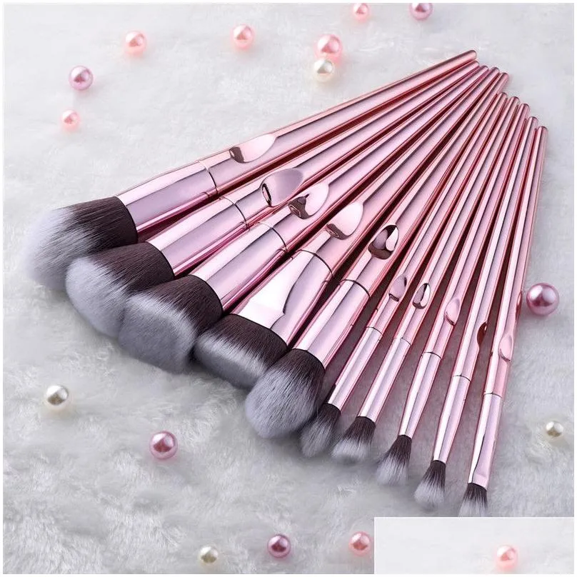 10 pcs wet and wild series makeup brush hand thumb handle brush set beauty tools foundation brushes multi-function brush set