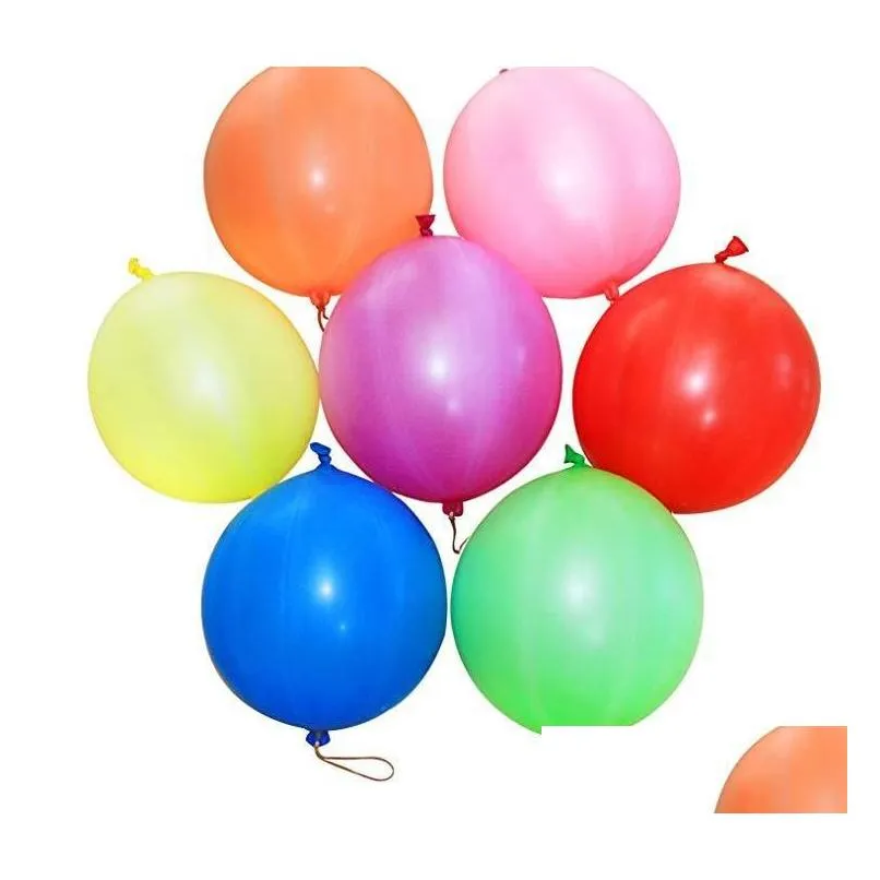 punch balloons neon punching balloon rubber band handle include pump 16 inches various colors for gifts party favor 6g 8g 10g 12g