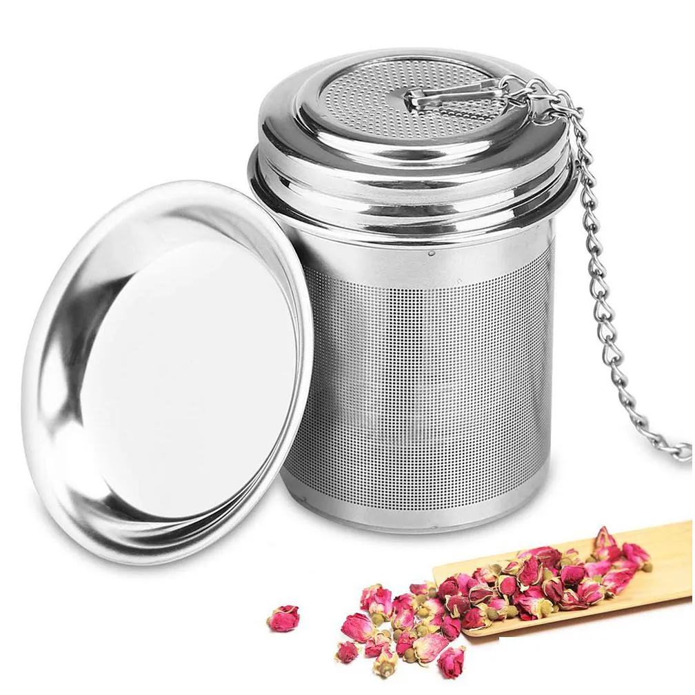tea tools stainless steel tea infuser strainer leaf spice herbal teapot reusable mesh filter kitchen accessories xbjk2203
