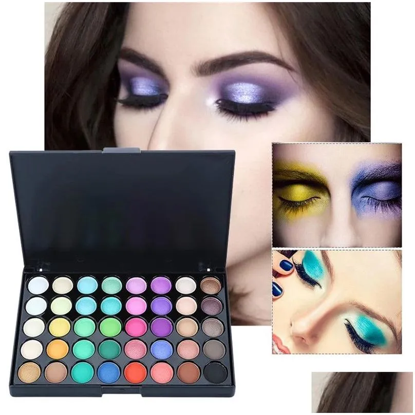 popfeel 40 colors matte eyeshadow palette waterproof shimmer pro eyes face party makeup palette women gift maquillage