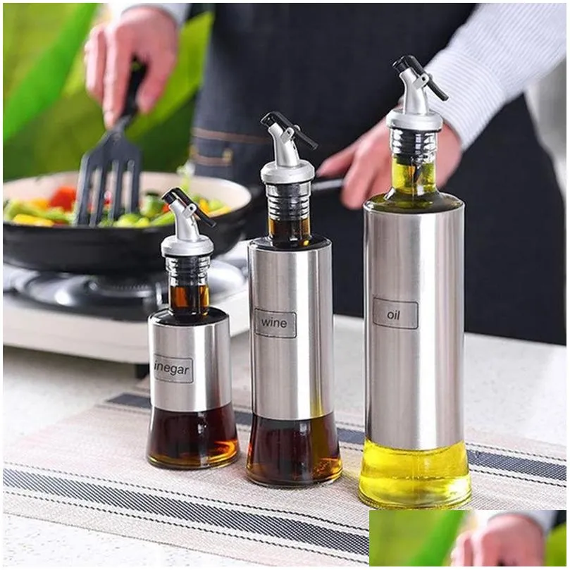 oil bottle sprayer sauce boats drip wine pourers liquor dispenser leak-proof nozzle for kitchen convenience kitchen supplies