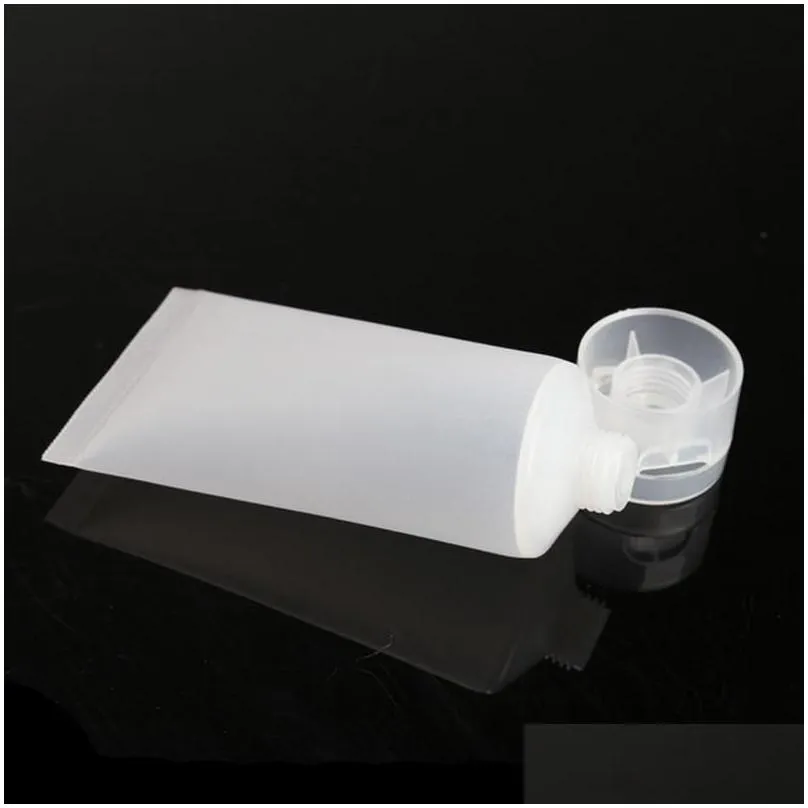 5ml 10ml 15ml 20ml 30ml 50ml 100ml empty clear plastic lotion soft tubes bottles frosted sample container cosmetic makeup cream