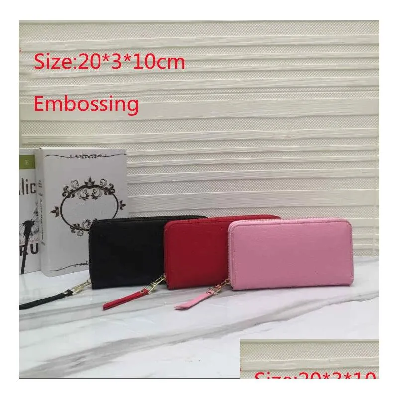 embossing credit card bags damier leather holders high quality famous classical women holder coin purse small key wallets