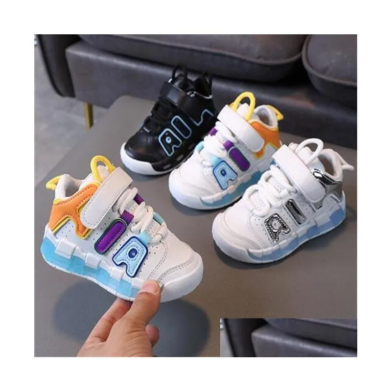 fashion kids shoes spring autumn childrens sports shoe pu leather athletic shoes toddler girls boys casual sneakers