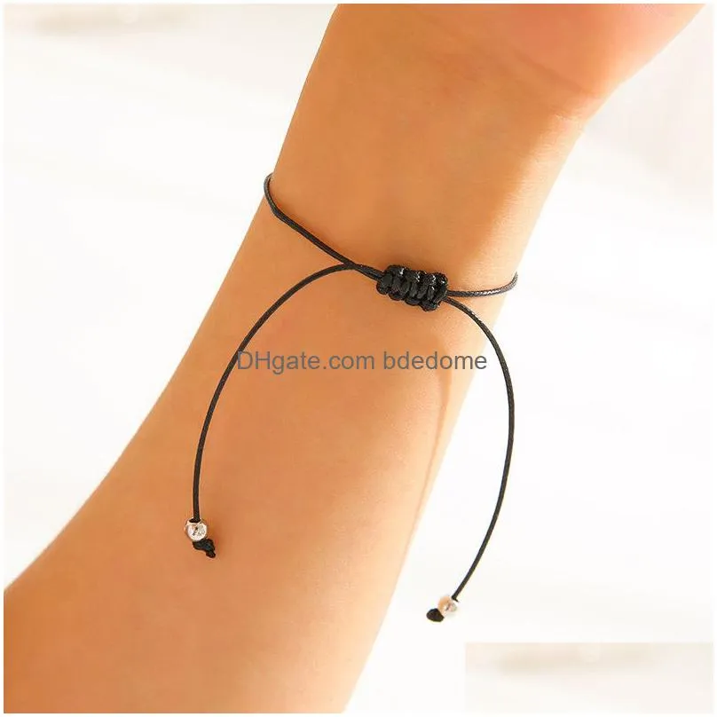 new charm bracelet for friendship couples 2pcs/set bracelet bead bangles women man lucky jewelry