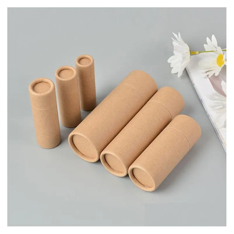 oil bottle packaging box kraft paper tube packing boxes dropper bottle round cardboard