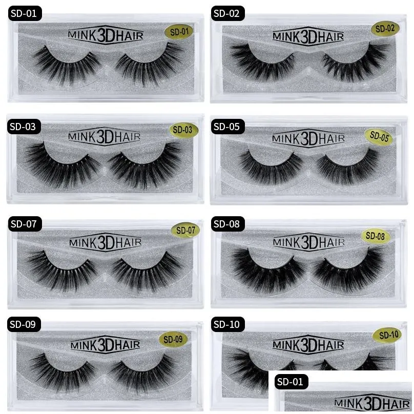 20 styles 3d mink eyelashes eye makeup mink false lashes soft natural thick fake eyelashes 3d eye lashes extension mink lashes dhs