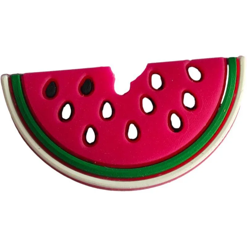 watermelon themed shoe decorations charms for croc - perfect for alligator jibtz bubble slipper sandals