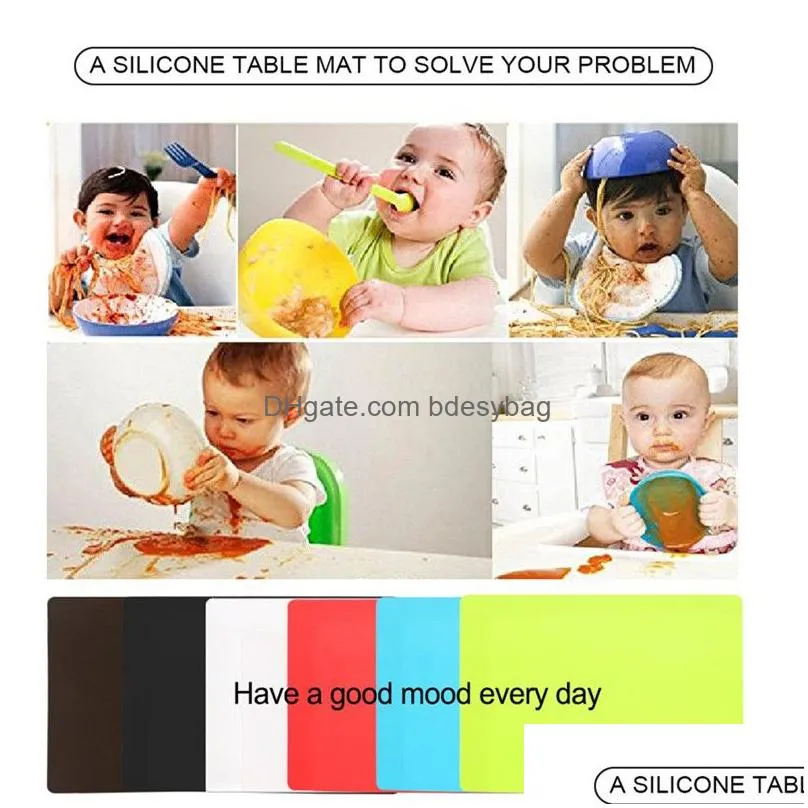 40x30cm silicone baking mat nonstick food grade placemats kitchen pastry liner bakeware kid table placemat decoration mats