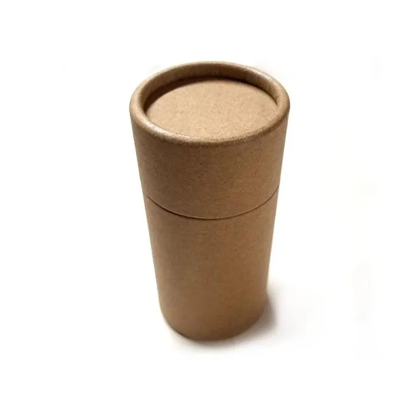 kraft paperboard boxes tubes paper containers for tea coffee crafts gift tube packing