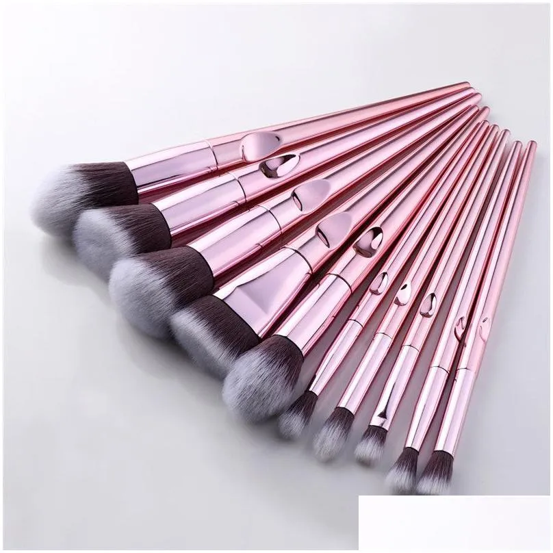 10 pcs wet and wild series makeup brush hand thumb handle brush set beauty tools foundation brushes multi-function brush set