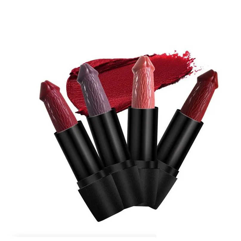 mushroom lipstick long lasting moisture cosmetic rouge  matte lipstick makeup 3.8g