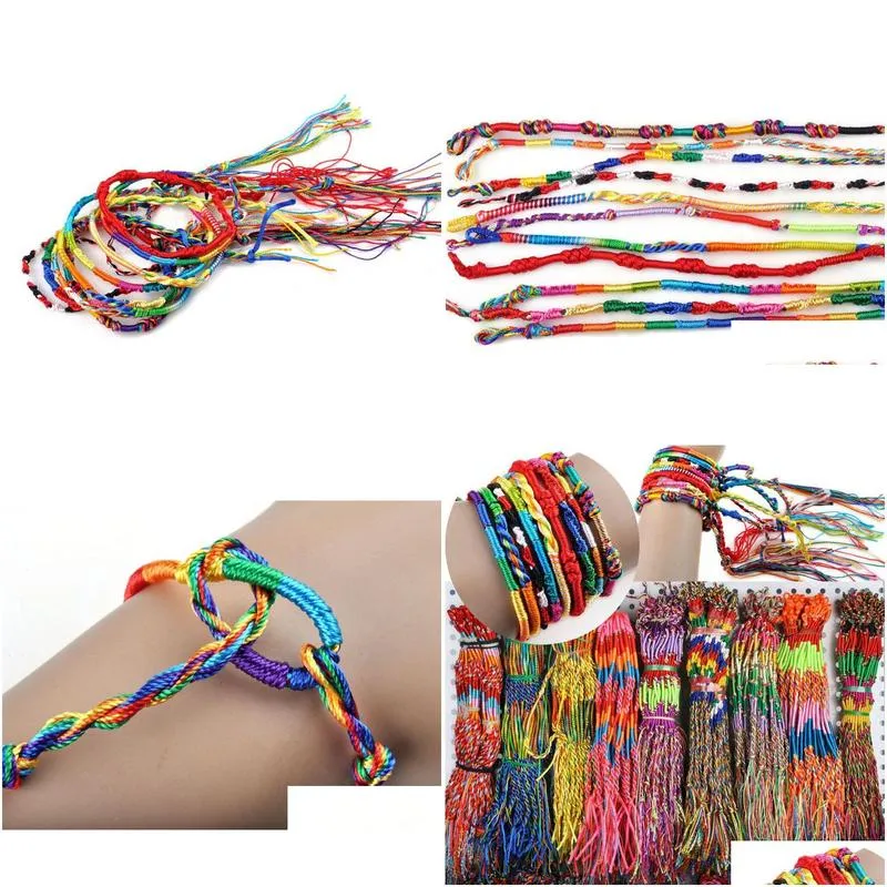 bracelet girls luxury colorful purple infinity bracelet handmade jewelry braid cord strand braided friendship bracelets