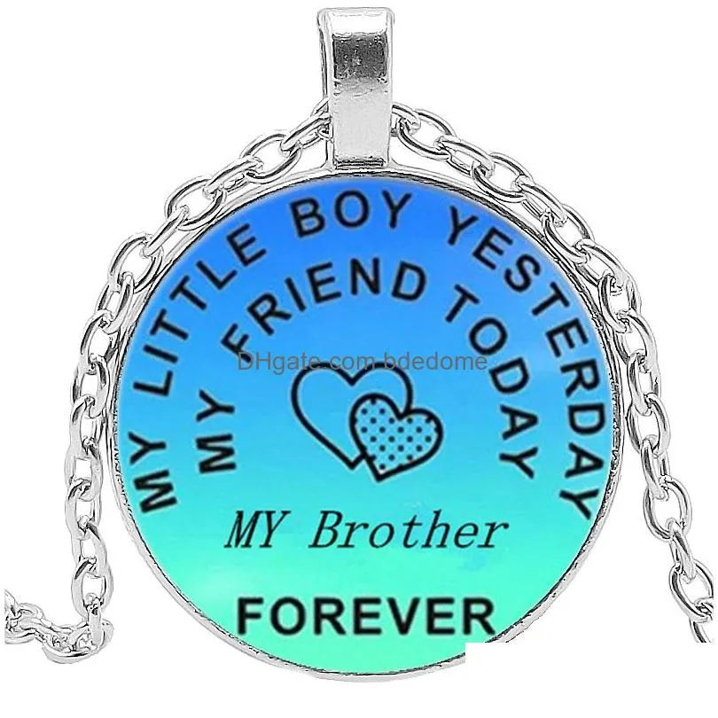 my friend today time glass necklace love letter from mom handmade art photo glass cabochon pendant necklaces family gifts jewelry