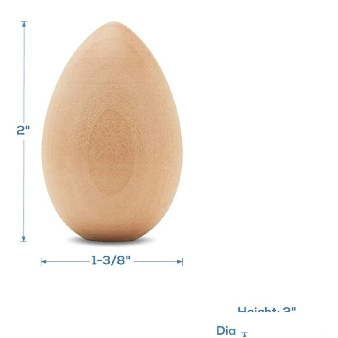 home decor smooth standable wooden easter eggs to paint quality small for crafts paint 2 in