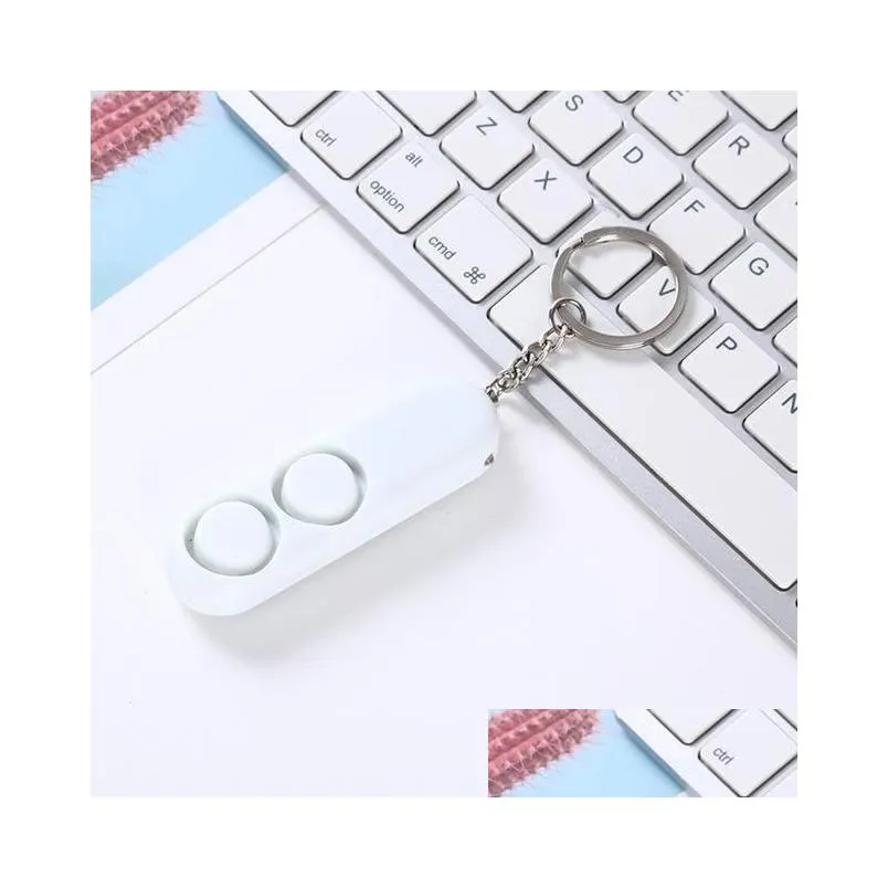 party favor self defense alarm 120db security protect alert scream loud emergency alarm keychain personal safety for child elder girl