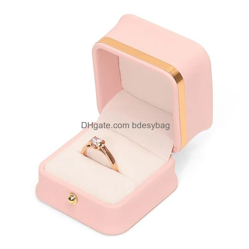 jewelry storage boxes necklace pendant earrings ring bracelet display case travel jewelry organizer for proposal wedding anniversary