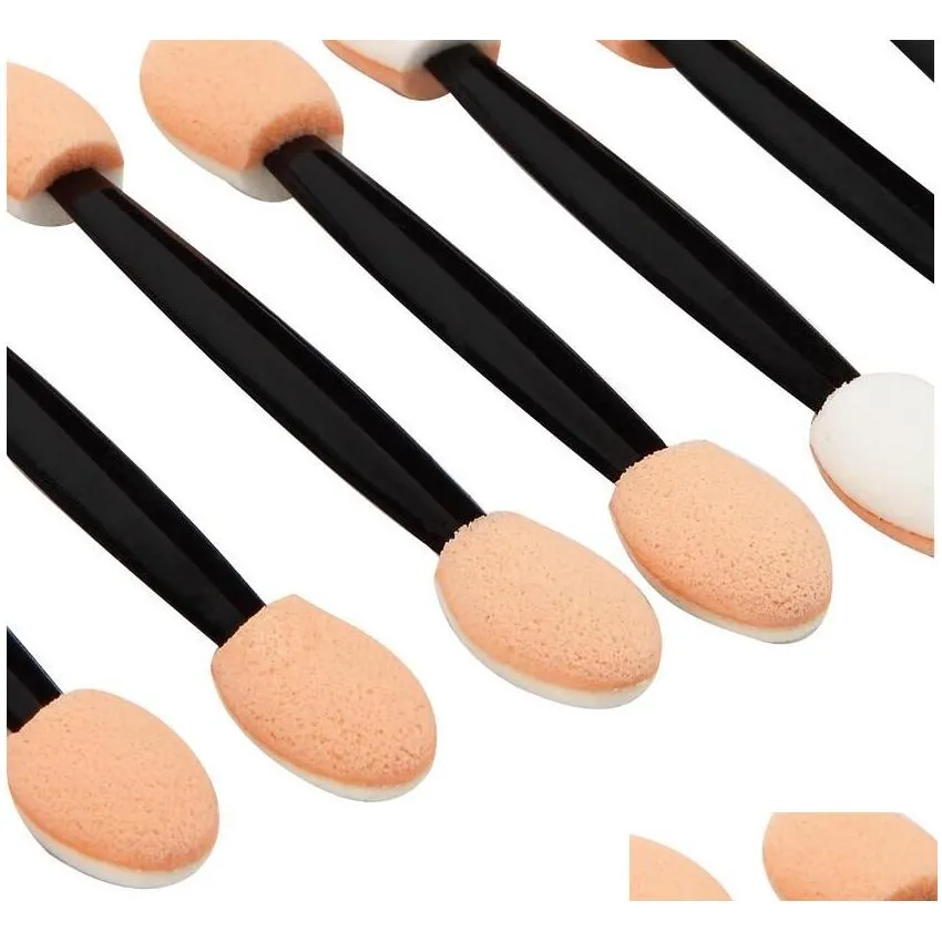 new eyeshadow applicator sponge double ended make up supplies portable lipliner brushes nail mirror powder brush