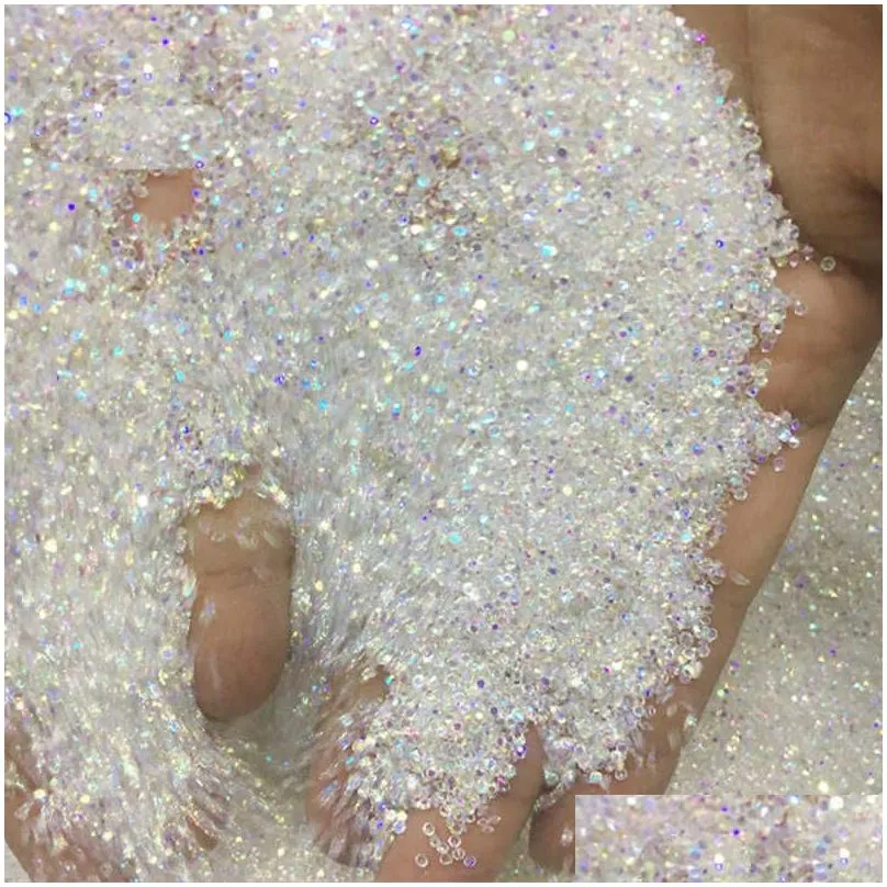 nail art decorations crystal pixie 3d nail art gems micro zircon mini rhinestones glass for manicure charms accessories t221111