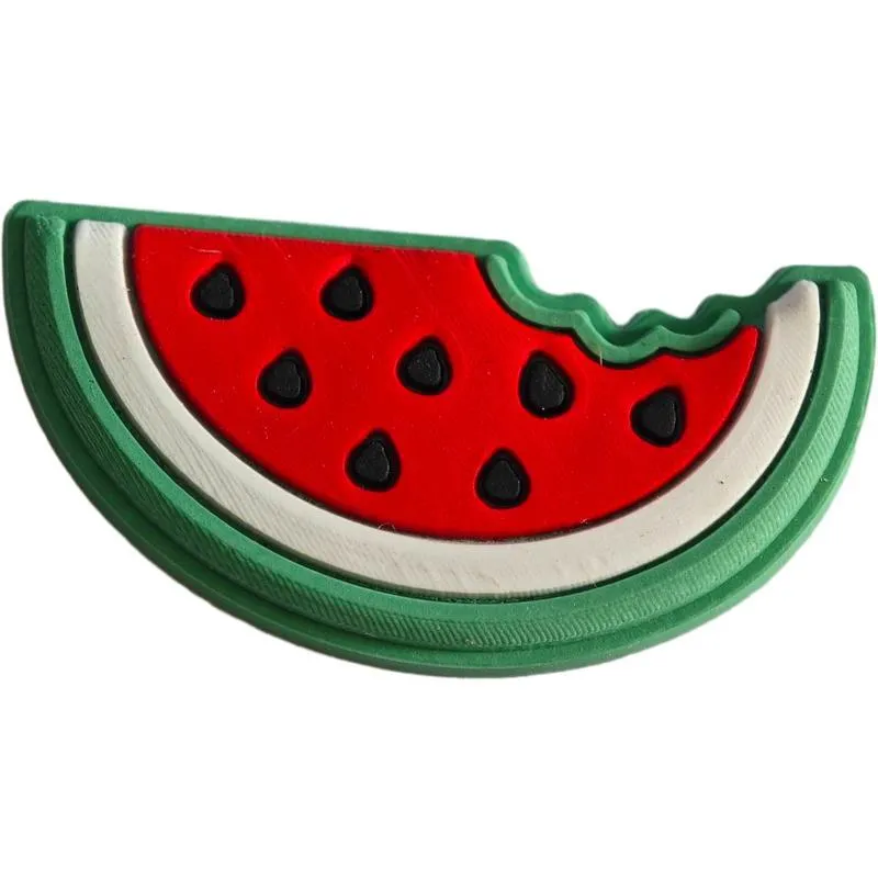 watermelon themed shoe decorations charms for croc - perfect for alligator jibtz bubble slipper sandals