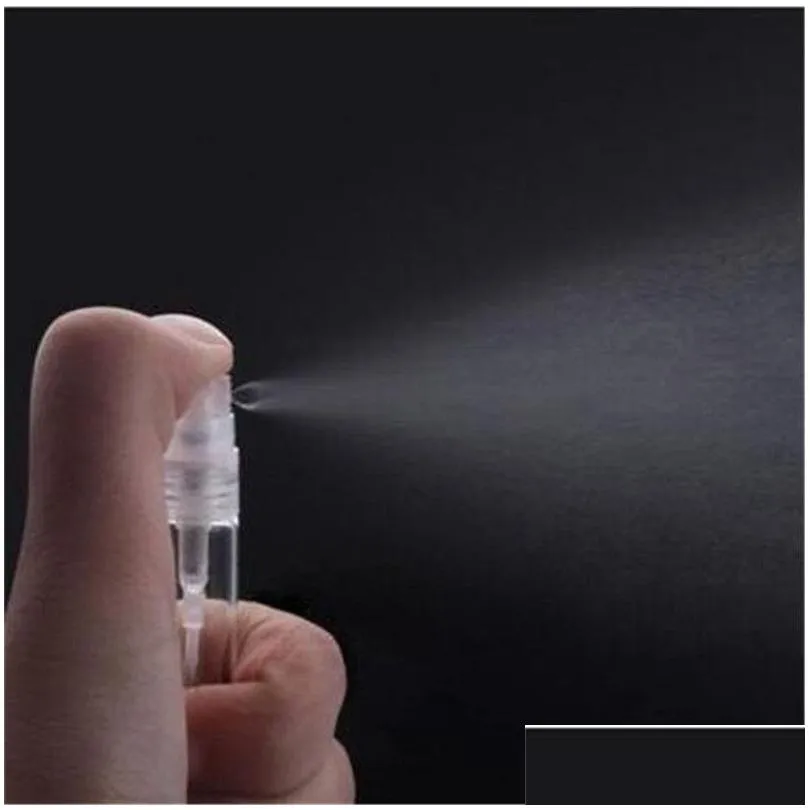 2ml 3ml 5ml 10ml spray bottle empty clear glass bottles refillable portable perfume fine mist atomizer cosmetic jar container