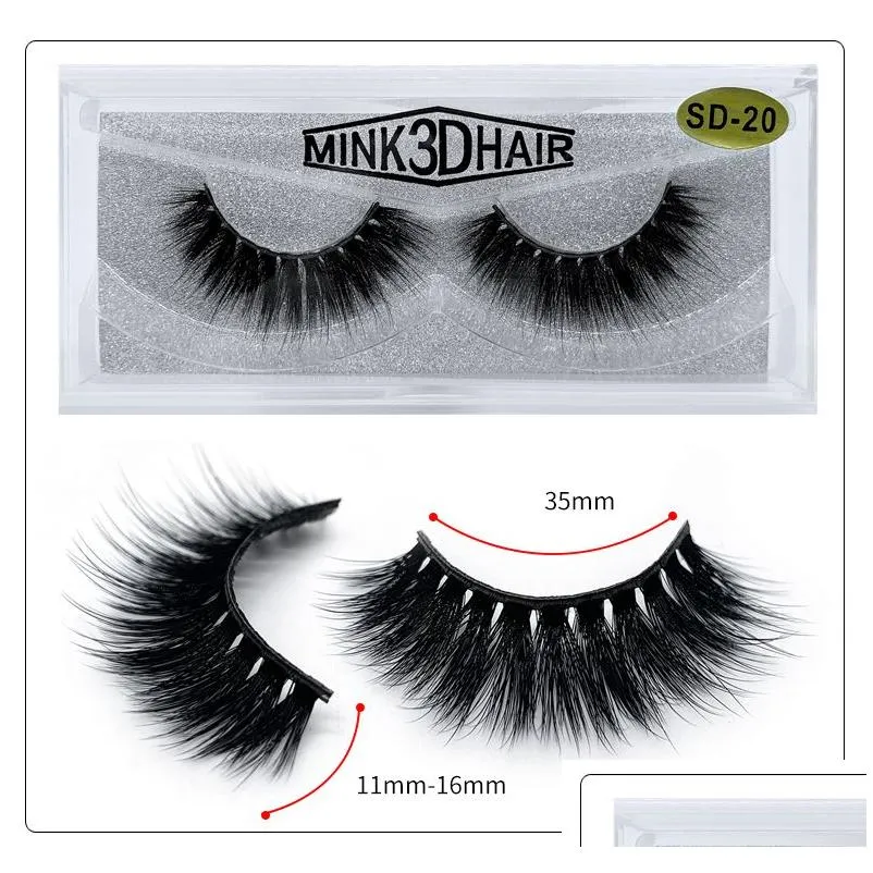 20 styles 3d mink eyelashes eye makeup mink false lashes soft natural thick fake eyelashes 3d eye lashes extension mink lashes dhs