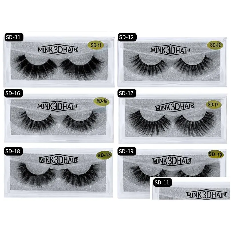 20 styles 3d mink eyelashes eye makeup mink false lashes soft natural thick fake eyelashes 3d eye lashes extension mink lashes dhs