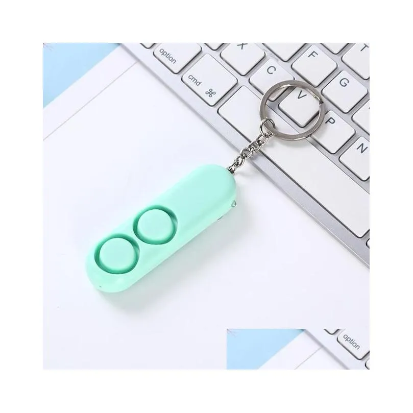 party favor self defense alarm 120db security protect alert scream loud emergency alarm keychain personal safety for child elder girl