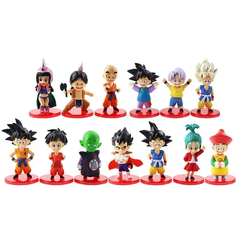 cartoon mini figurine pvc cute model figure toys doll kids gift c0220