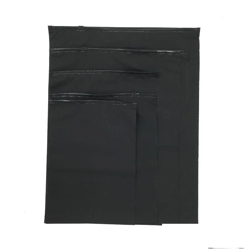 black frosted clothes packaging zipper bags plastic ship sealed waterproof underwear pouches