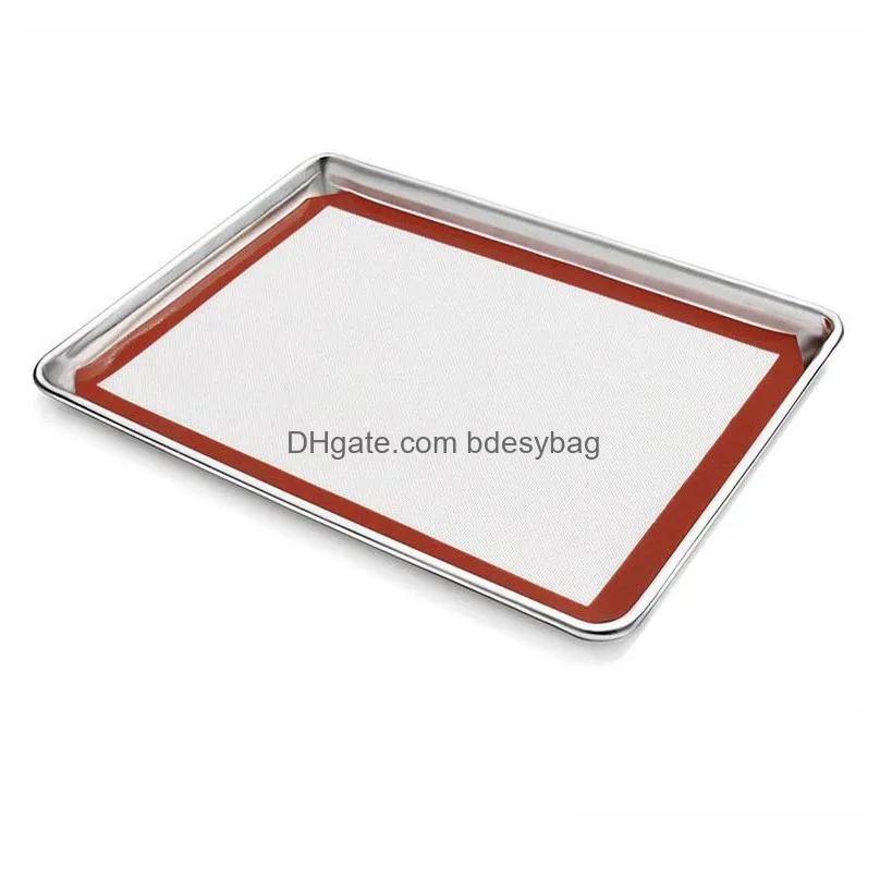 silicone baking mat cookie sheet reusable food grade silicone liner sheets perfect bakeware for making
