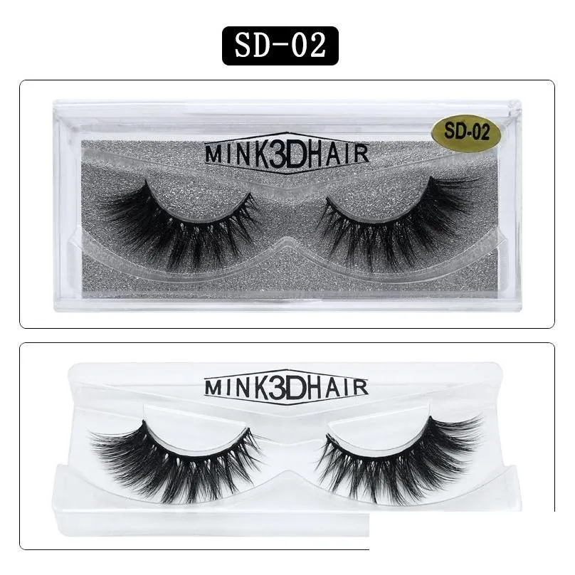 in stock 3d mink eyelashes eye makeup mink false lashes thick fake eyelashes 3d eye lashes extension beauty tools 20 styles mink