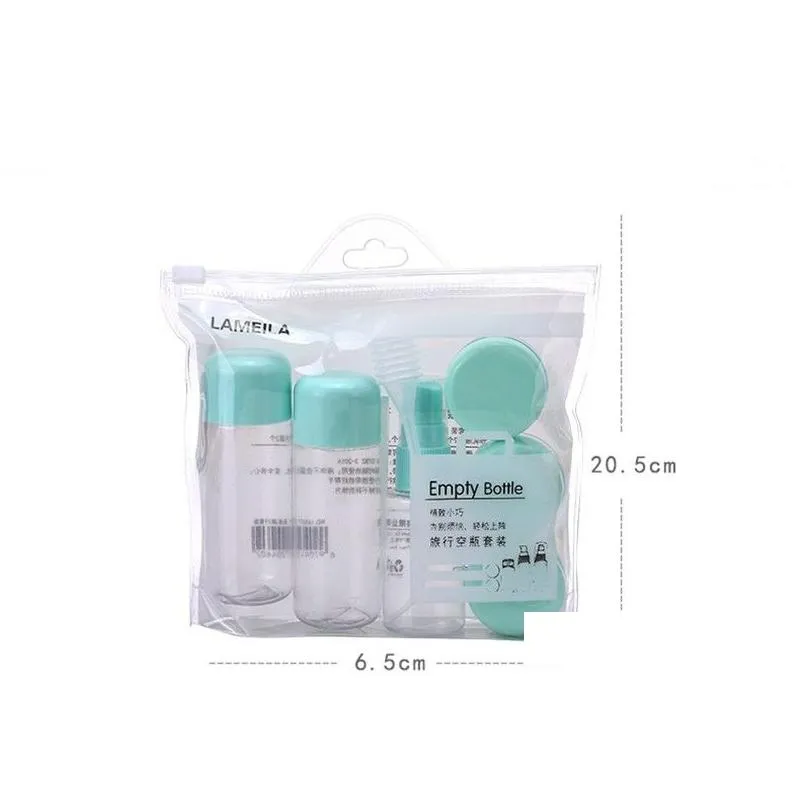 8pcs/set travel mini empty makeup pot bottles cosmetic face cream containers perfume spray bottles jars