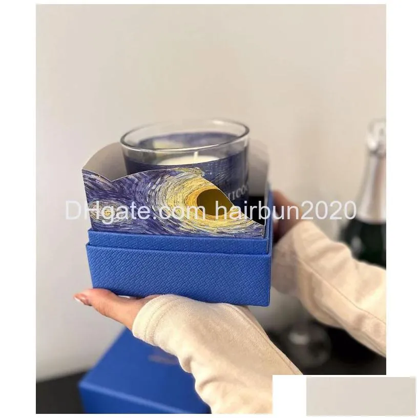 candles 10pcs sumicoco blue lover teachers birthday scene atmosphere fragrance candle gift box with hand gift gift including box