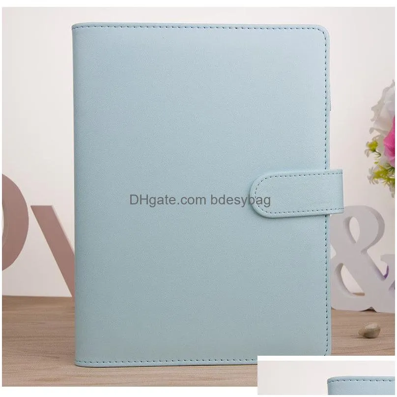 a5 a6 notebook cover protector pu leather notebooks binder personal planner without paper diary loose case for filler papers