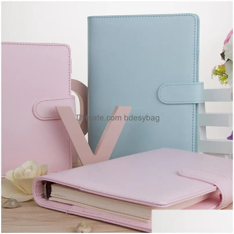 a5 a6 notebook cover protector pu leather notebooks binder personal planner without paper diary loose case for filler papers