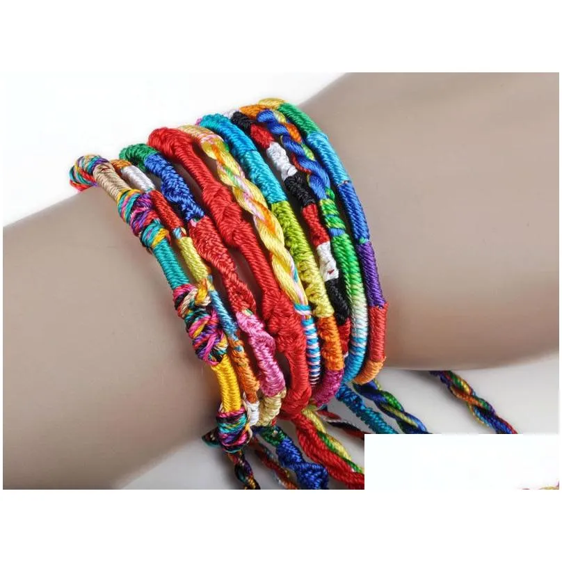 bracelet girls luxury colorful purple infinity bracelet handmade jewelry braid cord strand braided friendship bracelets