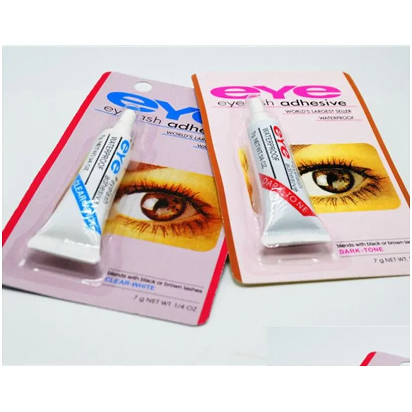 eyelash adhesive 9g 32oz waterproof false eye lash adhesives glue white clear dark tone with packing
