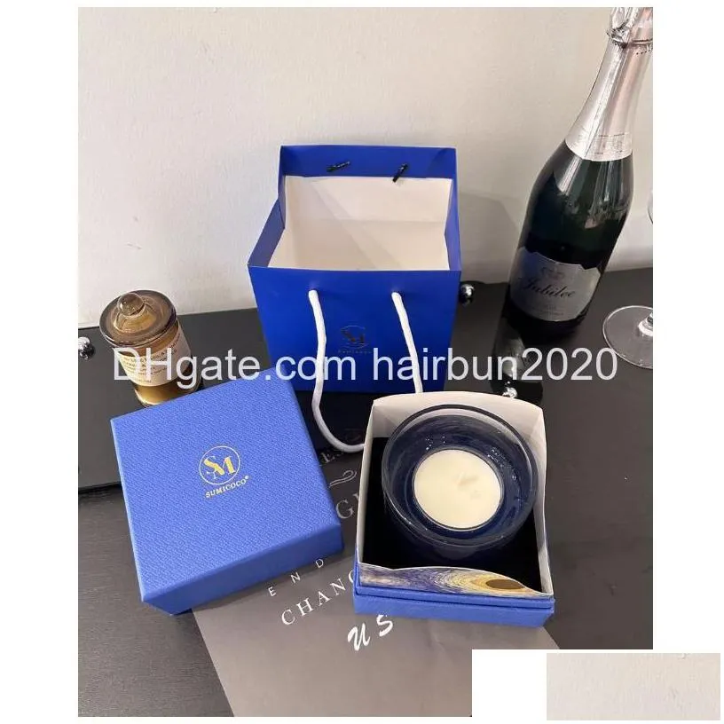 candles sumicoco blue lover teachers birthday scene atmosphere fragrance candle gift box with hand gift gift including box