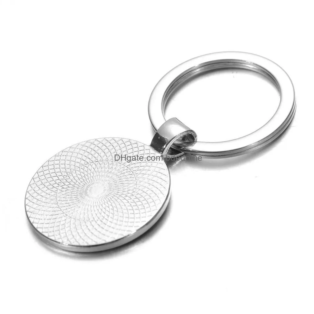 super papa mens keychain for fathers day gift best dad creative design glass cabochon key ring handmade silverm plated