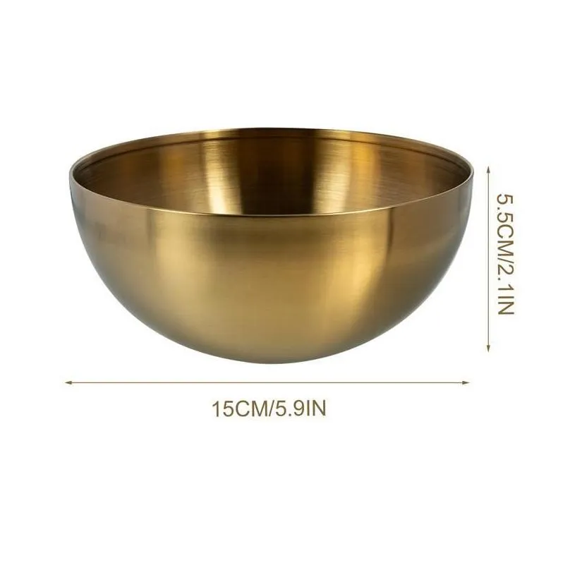 bowls bowl salad serving steel stainless fruit soup metal kitchen large korean mixing storage rice snack container dessert