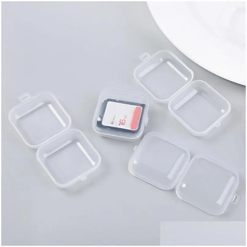 swimming accessories box swim ear plugs box sound noise reduction earplug transparent organizer