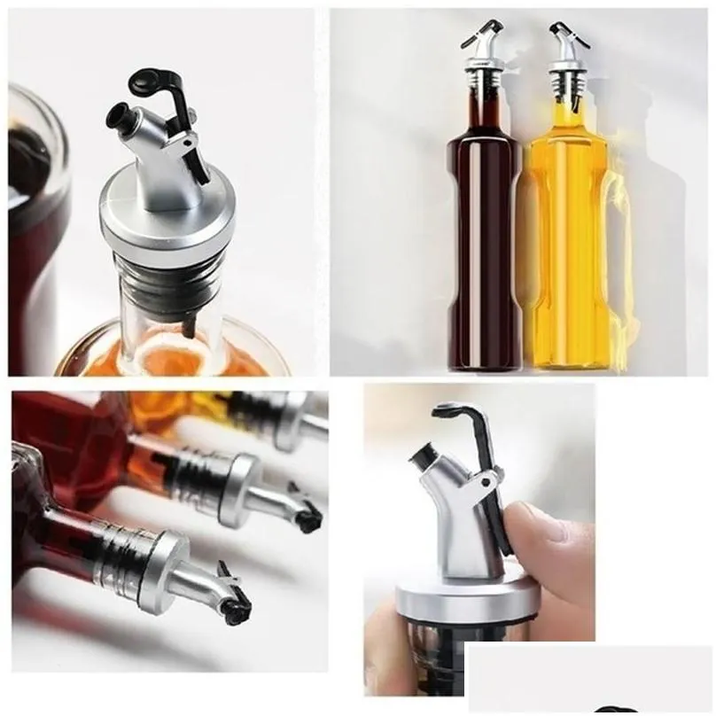 oil bottle sprayer sauce boats drip wine pourers liquor dispenser leak-proof nozzle for kitchen convenience kitchen supplies