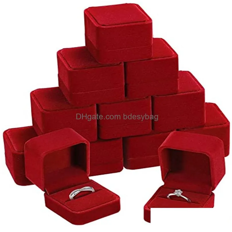 square ring retail box wedding jewellery earring holder storage cases gift packing boxes for jewelry