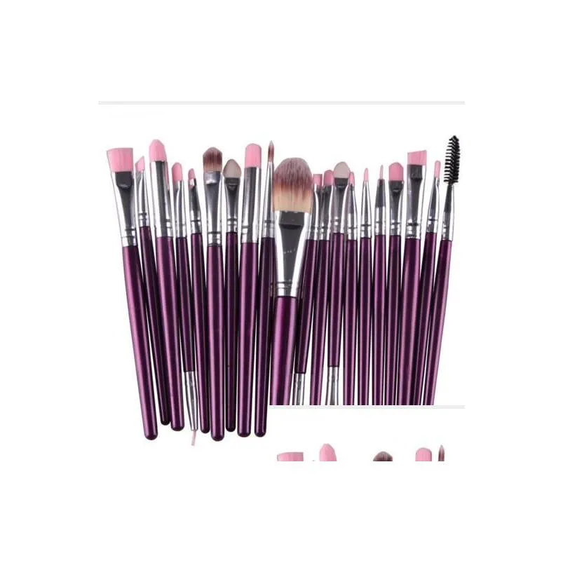 20 pcs brand makeup brushes professional cosmetic brush set with nature contour powder cosmetics brush makeup