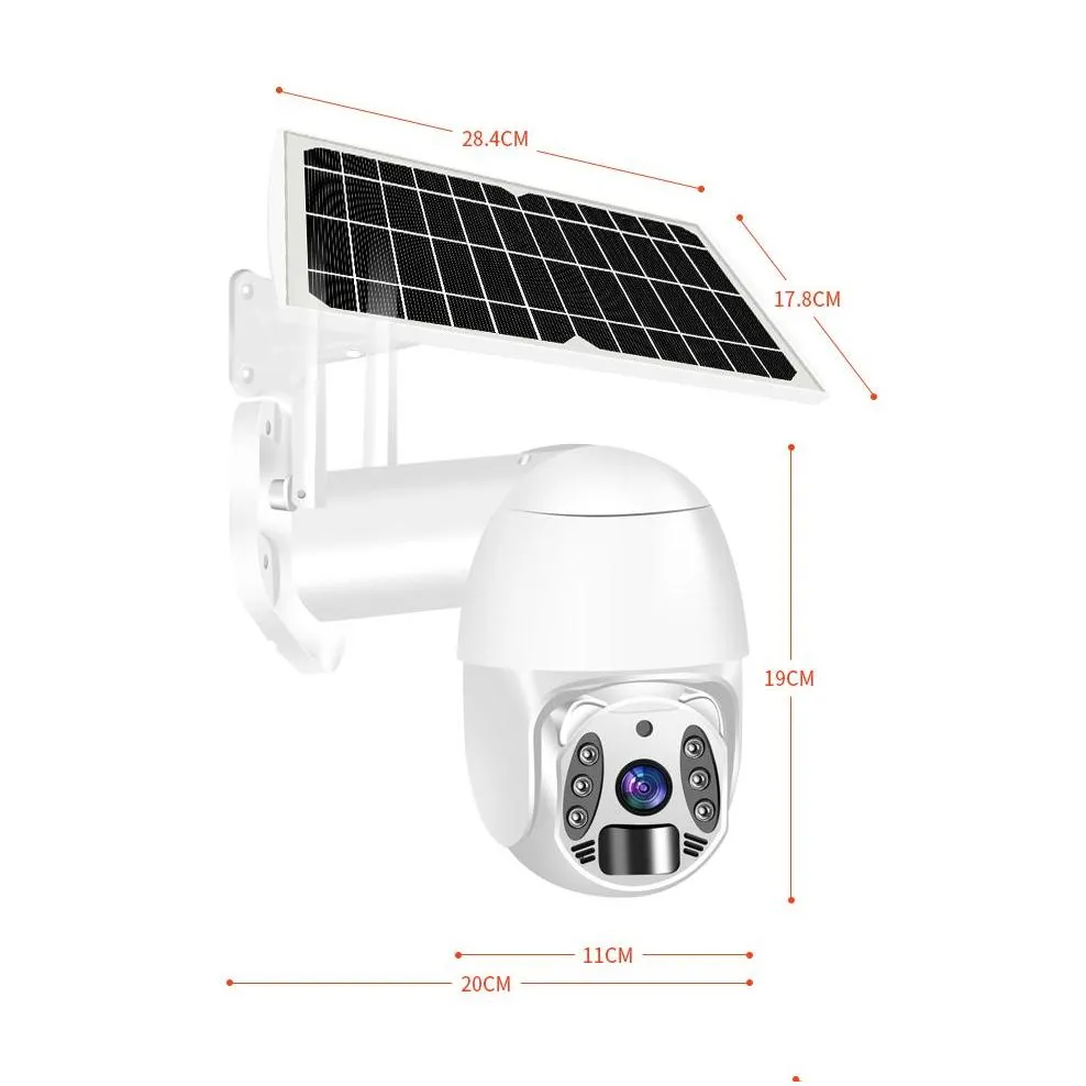outdoor tuya smart home security system solar powered surveillance camera wireless 3mp dome cam solar ptz cctv ip wifi 4g cameras 3 million