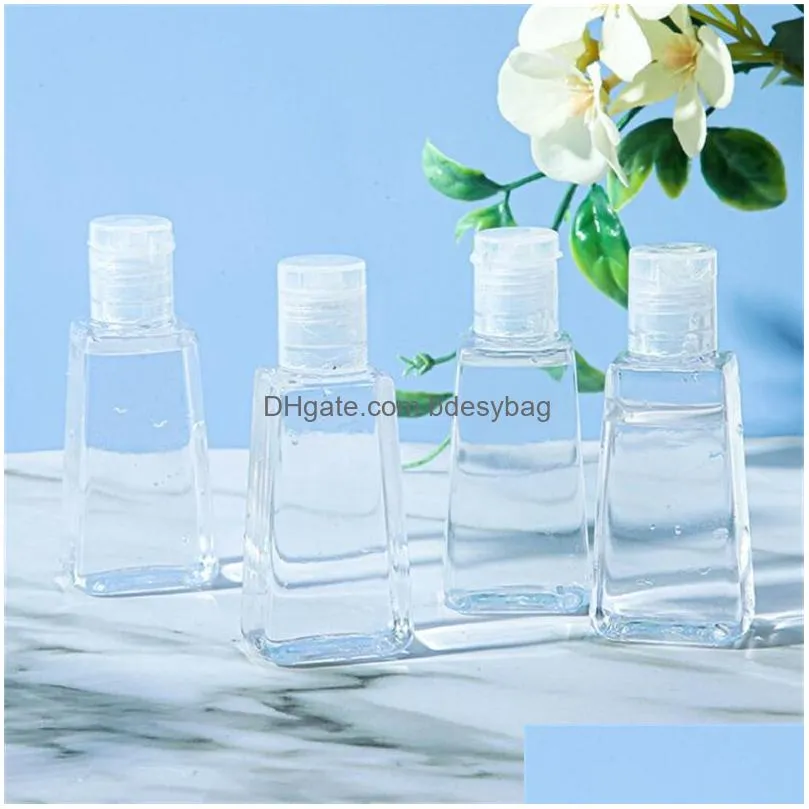 30ml 60ml empty hand sanitizer bottle refillable plastic container transparent cosmetic bottles for makeup liquid lotion